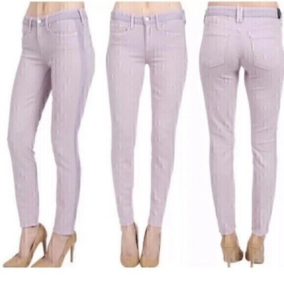 Vince Jeans Womens Size 31 Lavender Mid Rise Stretch Dylan Ankle Skinny Denim - Picture 1 of 15